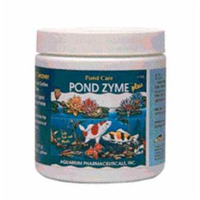 Aquarium Pharmaceuticals Presents Aquarium Pharmaceuticals (Ap) Pond Zyme Plus 3.7oz. Heavy Duty Pond Cleaner Specially Selected, Non-Pathogenic Bacteria Immediately Begin to Break Down Dead Algae and Other Organic Pond Waste that Cause Cloudy Water and Sludge Build-Up. Cleans and Clarifies Pond Water. 100% Natural and Safe for all Fish, Plants and Wildlife. 8 Oz. Jar (227 G) Treats Up to 8,000 U.S. Gallons (30,280 L) 11 Oz. [32640]