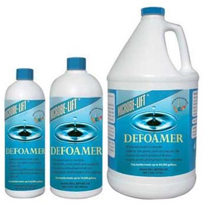 Ecological Labs (Microbe-Lift) Presents Mic Pond Defoamer 32oz. Eliminates Foam in Seconds! Microbe-Lift/Defoamer Gets Rid of Unsightly Foam Fast, Leaving Pond Water Clean and Clear. Persistent Foaming can Indicate a Heavy Concentration of Undissolved Organics. Partial Water Changes can Improve Water Quality which will Help Reduce Foaming. Leaves Pond and Fountain Water Clean and Clear for Ponds and Fountains of all Sizes Safe for Fish, Plants, Birds and Aquatic Life [32745]