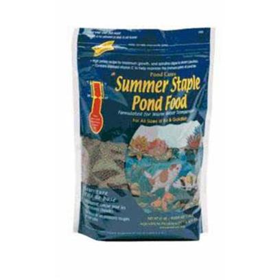 Aquarium Pharmaceuticals Presents Aquarium Pharmaceuticals (Ap) Summer Staple Pond Pondcare Food 15lb Bag. Warm Water Koi & Goldfish Food Specially-Formulated Diet for Pond Fish when the Water Temperature is Warm - a Time of Rapid Growth & Spawning Requiring a Diet Rich in Protein. Contains Spirulina Algae to Intensify Fish Color & Stabilized Vitamin C to Help Maintain the Immune System. [32834]