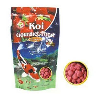 Ocean Star International Presents Ocean Star International (Osi) Koi Strawberry Flavor Treatment-8oz Large. Excellent to Supplement the Diet. Feed Anytime. Floating. Can be Fed Multiple Times a Day. Low Protein does not Stimulate Algae Growth. Fun Shapes. Vitamin Fortified Including Vitamin C. Comes Mixed in a Container or as Single-Flavor Pouches. [32905]