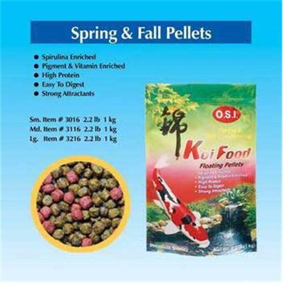 Ocean Star International Presents Ocean Star International (Osi) Spring/Fall Conditioning Food Koi 2.2lb. Good for Young Fish, Egg-Bearing Females, Fish Recovering in the Spring and Preparing in the Fall for the Winter Fast. High Protein for Maximum Growth. Contains Spirulina for Color Enhancement & to Stimulate the Immune System. Feed in the Spring when Water Temperatures are >60f (15.5c) and in the Autumn when Water Temperatures Approach the Same Range. [32918]