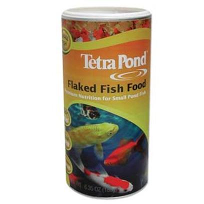 Tetra Usa Presents Tetra Pond Flake 6.35oz Food. Ideal for all Small Fish. Easily Digested. Feed in Spring, Summer and Fall, when Water Temperatures are 50 Degrees Fahrenheit and Above. Available in 6.35oz, 1l Container [32944]