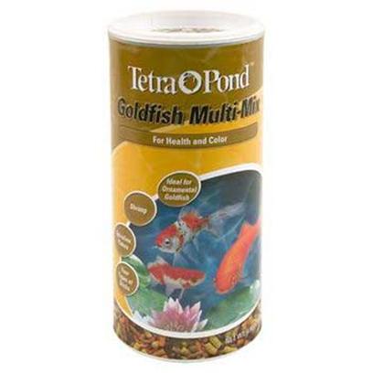 Tetra Usa Presents Tetra Pond Multi Mix Gld 4.9oz Multi-Mix Gold. Premium Blend of Four Types of Stick, Shrimp, and Spirulina-Enriched Flakes. Especially Formulated for Goldfish, Shubunkins, and Comets to Provide an Interesting and Varied Diet that Promotes Good Health, Longevity, Growth, and Color. 4.90 Oz Can [32945]