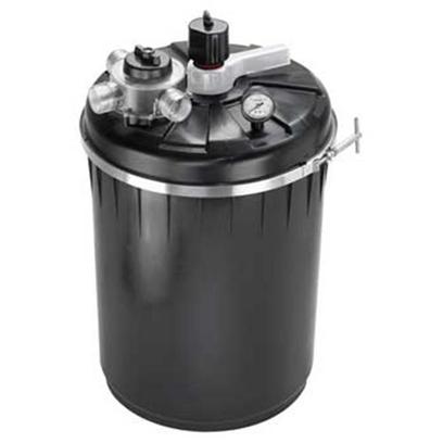 Supreme (Danner Inc) Presents Supreme (Danner Inc) (Sup) Pressurize Filter +Uv Puv-4000 4000gal. Gallon Capacity - 4000 for Use with Pumps of 1000 - 3000gph Max Pump Height 20' 40 Watt Uv Sterilizer Internally Mounted - Helps Eliminate Green Water Agitator Unlocks Waste from Media Saving the Amount of Water Discharged During Backwash and Rinse Cycles Unique, Patent Pending 3-Way Master Valve Locks into "Run", "Rinse" and "Backwash" Settings Clear-Vue Inspection Port to Monitor Water Clarity During Backwash/Rinse Operation Positive Pressure Lock Ring to Ensure a Tight Water Seal Bio-Matrix Media Affords Maximum Surface Area for Beneficial Bacteria Growth Heavy Duty Poly Canister can be Buried for Hidden Installation Integrated Waterproof Uv Transformer Optional Field-Installed Bottom Drain Available (not Included) 1 1/2" Threaded Fittings, Ball Valves for Waste Line and Swivel Fitting Included [33062]