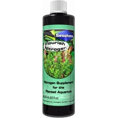 Seachem Laboratories Presents Seachem Flourish Nitrogen Plant Supplement 500ml. Flourish Nitrogen™ is a Concentrated (15,000 Mg/L) Blend of Nitrogen Sources. It Provides Nitrogen in Both the Nitrate Form and the Plant-Preferred Ammonium Form. However, no Free Ammonia is Released because the Ammonium in Flourish Nitrogen™ is Complexed and Unavailable Until Utilized by the Plants. Flourish Nitrogen™ also Provides Nitrate for Those Plants that can Readily Utilize Nitrate as Well. For Maximum Benefit Use with Flourish Phosphorus ™ and Flourish Potassium ™. [33202]