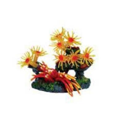 Instant Ocean-Aquarium Systems Presents Instant Ocean-Aquarium Systems (Io) Seagdn Reefscape Large (Lg) Seagarden Anemone Purple/Red. Seagarden Anemones Bring the Exotic Beauty of the World's Coral Reef and Tidepool Communities to Vibrant Life in your Aquarium. Available in a Wide Selection of Colors and Varieties, these Dazzlingly Detailed Replicas Sway to the Gentle Currents, and their Highlighted Tips Glow in the Dark, Creating a Truly Unique Visual Effect. Each Seagarden Anemone is Attached to a Weighted Resin-Rock Base to Ensure 'Drift-Free' Placement in any Aquatic Substrate. Safe for all Aquariums. [33369]