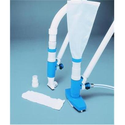 Lifegard Aquatics Presents Lifegard Aquatics (Lfgd) Pond Mini Vacuum. For Use with Garden Hose or 1 1/4' / 1 1/2' Vacuum Hose. Includes Debris Bag and Hose Adapter. Has Brush Attachment for Fiberglass, Vinyl or Smooth Surfaces and Nozzle/Wheel Attachment for Rough Surfaces. Snap-Adapt Handle Fits any Pole. [33420]