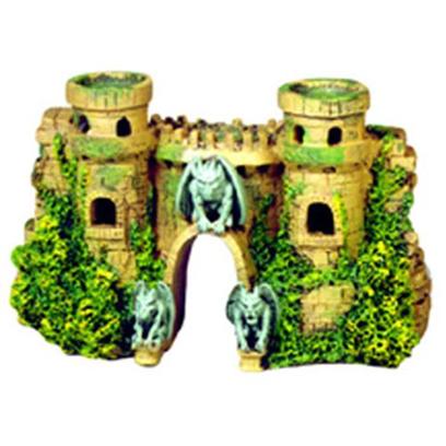 Blue Ribbon Presents Blue Ribbon (Br) Castle Fortress with Gargoyles Resin Ornament-Castle 10 X 3.5 5.5'. Features New Gargoyle Sentinels and is Authentically Hand-Painted and Crafted in Realistic Detail...Ideal for all Aquariumshand-Painted in Realistic Detail. Ideal for all Aquariums 10.0 X 3.5 X 5.5 1 [33884]