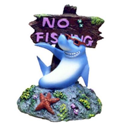 Blue Ribbon Presents Blue Ribbon (Br) Cool Shark no Fishing Sign Shark-No. "Cool Shark Points the Way, and is Safe for Freshwater & Marine Environments""Safe for Freshwater, Terrarium & Marine Environments" 3 X 3 X 3.5 1 [33899]