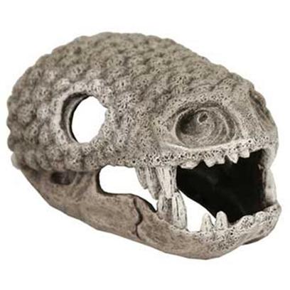 Blue Ribbon Presents Blue Ribbon (Br) Gila Monster Skull Large. Having the Studded Skull of the Gila Monster is the Safest Way to Observe this Venomous Reptile. An Unusual and Very Cool Piece that will Get Anyone to Askis it Real? Looks that Way, but They'll Never Know! Provides a Great Place for Fish to Explore. Small [33920]