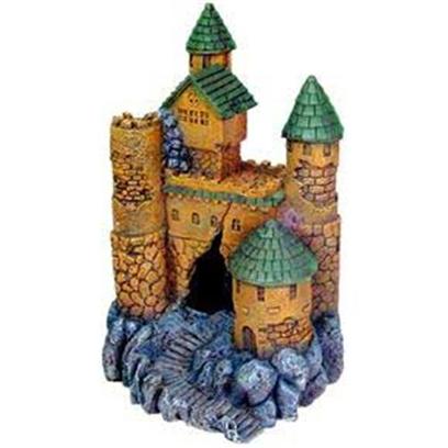 Blue Ribbon Presents Blue Ribbon (Br) Jumbo Large Castle Resin Ornament-Jumbo. Ideal for Aquariums & Terrariums. Large Swim through Holes. [33940]
