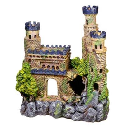 Blue Ribbon Presents Blue Ribbon (Br) Medieval Castle #135 Resin Ornament-Medieval 11.5 X 5.5 12'. "Authentic Castle Ruin, Hand-Painted in Realistic Detail "Featuring Swim-though Chambers and Hand-Painted Realistic Detail 11.5 X 5.5 X 12.0 1 [33963]