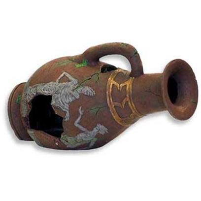 Blue Ribbon Presents Resin Ornament-Roman Vase Roman. Original Designs Crafted and Hand-Painted in Authentic Detail and Texture. Featuring Swim-through Chambers, Safe for all Aquariums and Terrariums. 10.5 X 5 X 6 [34024]