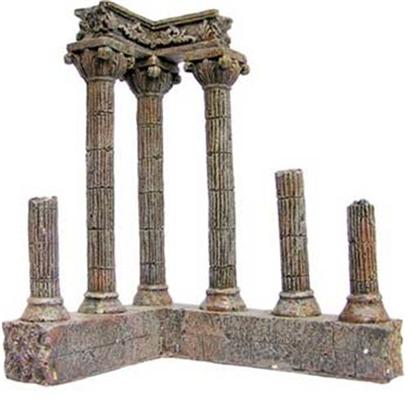 Aquatic Creations Presents Zan Ornament-6pc Crnr Column Resin Corner. Corner Columns are Perfect for any of your Aquarium's Corners. The Ancient Look of Fallen Columns Gives an Extravagant Appeal Centuries Old. 10" X 8.3" X 6.5" [34152]