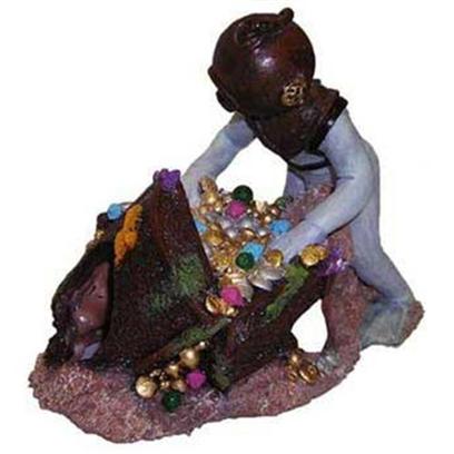 Aquatic Creations Presents Zan Ornament-Gassy Diver Resin. The Gassy Diver is an Air Operated Ornament that Blows Air out of his Rear End. This Ornament will Definitely Add Character to any Tank. It's Sure to Get Many Laughs! 9 X 5 X 6.5 [34163]