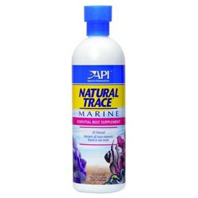 Aquarium Pharmaceuticals Presents Aquarium Pharmaceuticals (Ap) Natural Trace Marine 16oz. All Natural Reef Supplement Containing over 60 Essential Trace Elements Found in Sea Water. Natural Trace™ Marine is an all Natural Reef Supplement Containing over 60 Essential Trace Elements Found in Sea Water. The Proprietary Mixture of Key Trace Elements is an Essential Supplement for the Reef or Marine Tank. 16 Oz Treats 948 Gallons (3588 L) 2.4" X 2.4" X 8.4" 1.29 Lb [34223]