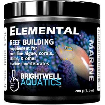 Brightwell Aquatics Presents Brightwell Aquatics (Bwell) Elemental Dry Reef Building Complex 7.1oz 200gm. • Complete Source of the Elements and Molecules Directly Used by Corals, Clams, and Other Reef-Building Invertebrates and Organisms to Create Skeletal Material and Grow. • Provides Calcium, Strontium, Magnesium, and Potassium in Approximately the Same Ratios in which they Occur in Aragonite, the Mineral that is Primarily Secreted by Reef-Building Marine Organisms under Normal Environmental Conditions. • Very Strong Source of Carbonates, also Involved in Aragonite Formation; Twice the Calcium Relative to Carbonates Compared to Natural Aragonite. • Formulated by a Marine Scientist. Powder 200-G [34267]