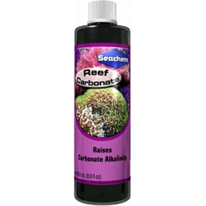 Seachem Laboratories Presents Seachem Reef Carbonate 500ml. Seachem Reef Carbonate is a Concentrated (4,000 Meq/L) Optimized Blend of Carbonate and Bicarbonate Salts Designed to Restore and Maintain Alkalinity in the Reef Aquarium. Calcium and Carbonates are Essential to all Coral Growth. If Either Becomes Deficient, Coral Growth will Cease, Followed by a Rapid Decline in Coral Health. To Prevent this you Must Provide Carbonates (Reef Carbonate) and Calcium (Reef Advantage Calcium or Reef Complete). [34540]