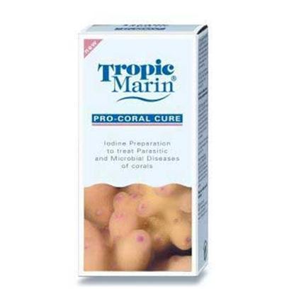 Tropic Marin Presents T Marin Pro Coral Cure 200ml. Iodine Preparation to Treat Parasitic and Microbial Diseases of Corals. It is Recommended to Preventively Treat all Newly Purchased Acropora Corals with Pro-Coral Cure and to Apply Pro-Coral Cure to all Corals which are Attacked by Flatworms. [34611]