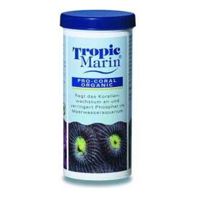 Tropic Marin Presents T Marin Pro Coral Organic 7oz Bio-Coral. Promotes Growth of Anthozoa and Reduces Phosphate Levels. Supplies Readily Available Nitrogen Compounds and Balances Nutrient Levels. When Sufficient Trace Elements are Present, Anthozoans will Absorb Nitrogen and Phosphates, just Like in the Ocean. With Regular Additions of Pro-Coral Organic the Polyps of Anthozoa Become More Engorged and Open. [34612]