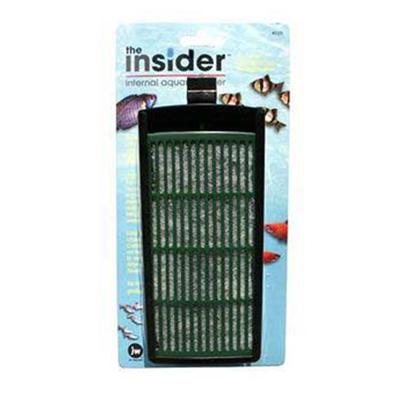 Jw Pet Company Presents Jw Pet Company (Jw) Insider Internal Filter. The Insider Internal Filter by Jw Aquatics is an Efficient Internal Filter for Small Tanks Designed with Innovative Features that will Keep your Tank Clear and Clean. This Functionally Designed Filter Offers an Easy to Replace Slide out Floss and Carbon Cartridge. Another Unique Feature to the Insider is the Hanger Attachment. Not only will the Hanger Attachment Fit under an Aquarium Hood and Hold the Insider Tightly in Place, it also has the Ability to Adjust the Height of the Filter to Allow for Different Water Levels. Inner Pack 6 Case Pack 48 [34657]