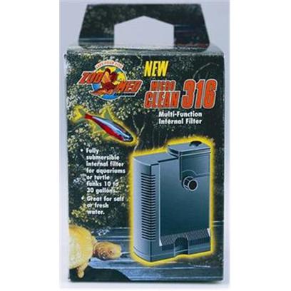 Zoo Med Laboratories Presents Zoo Micro Clean Filter Microclean 304 Internal Mini (5 to 15 Gallons). Great for Small/Medium Tanks Up to 30 Gallons! A Multi-Function Internal Filter for Aquariums, Terrariums and Small Ponds. The Micro Clean 316 is Ideal of 10 to 30 Gallon Fresh or Salt Water Applications. It Contains our Unique Micro Pump 104, with Dual Intake that Prevents Debris from Blocking the Water Intake Grill. It is also Cul and Nrrl/C Electrically Certified. [34698]