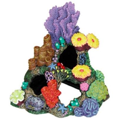 Blue Ribbon Presents Blue Ribbon (Br) Indonesian Reef Cavern. This Magnificent Creation can also be Positioned into the 90 Corner of the Aquarium. Colorful Exotic Sea Life and Large Swim-through Caverns and Caves.Featuring Large & Deep Caverns for your Aquatic Pets to Explore 9 X 7 X 8 1 [34714]