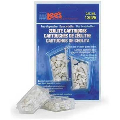 Lee's Presents Lees Ug Zeolite Cartridge-Mini/Standard Mini/Standard. An Easy-to-Install Cartridge that Solves the Common Problem of Ammonia Build-Up that Fouls Aquarium Water and Destroys Livestock. The Disposable Zeolite Cartridge is Designed to Fit our Economy, Original or Premium under Gravel Filters. For Optimal Performance, it is Recommended that you Replace your Cartridges Every 2-3 Weeks. [34880]