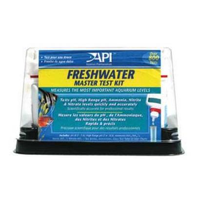 Aquarium Pharmaceuticals Presents Aquarium Pharmaceuticals (Ap) Test Kit Fw Master Freshwater. Freshwater Master Test Kit is a Complete Kit for Testing Tap Water & Aquarium Water.Tests Water 6 Different Ways to Protect Tropical Fish from Dangerous Water Conditions.Tests Include Freshwater Ph, Ammonia, Nitrite, High Range Ph, Gh & Kh, 4 Test Tubes, Tray. Tests Include Freshwater Ph, High Range Ph, Ammonia, Nitrite, Gh (General Hardness) and Kh (Carbonate Hardness). Kit Features 4 Test Tubes, a Holding Tray for Testing Bottles and Test Tube Rack. [35099]