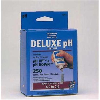 Aquarium Pharmaceuticals Presents Aquarium Pharmaceuticals (Ap) Test Kit Fw Ph Deluxe Freshwater. Enables User to Adjust Ph Levels as Required & Includes 1.25 Oz Bottles of Ph Up, Ph Down, and Ph Indicator Solution. Tests the Ph of Water Within a 6.0 to 7.6 Range. 250 Tests Per Kit. Test Kit of 250 Tests [35100]
