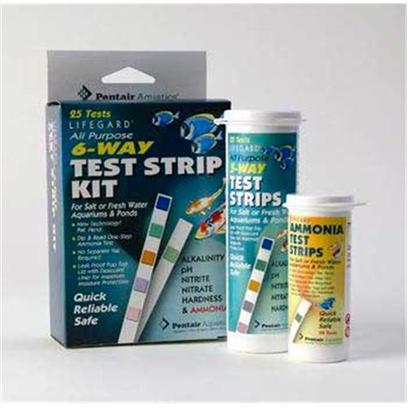 Lifegard Aquatics Presents Lifegard Aquatics (Lfgd) 6way all Purpose Test Kit 6 Way. These State of the Art Strips Help Ensure Proper Water Environment for your Indoor or Outdoor Fish and Plants. Each Vial Features a Leak Proof, Hinged Pop-Top Lid and a Wrap Around Desiccant Liner to Protect Strips from Moisture Intrusion. [35138]