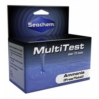 Seachem Laboratories Presents Seachem Multi Test Ammonia Kit Multitest. This Kit Measures Total (Nh 3 and Nh 4 + ) and Free Ammonia (Nh 3 only) Down to Less than 0.05 Mg/L and is Virtually Interference Free in Marine and Fresh Water. Free Ammonia is the Toxic Form of Ammonia (Vs. Ionized Ammonia Nh 4 + which is Non-Toxic) and Thus it is Much More Important to Keep an Eye on the Level of Free Ammonia in your System [35178]