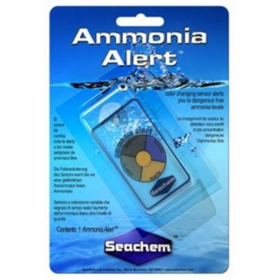 Seachem Laboratories Presents Seachem Ammonia Alert. ™ is an Innovative Color Device for Continuously Detecting and Monitoring Toxic Free Ammonia. A Sensor Changes Reversibly from Yellow to Green to Blue, Relative to the Ammonia Concentration. No Test Kits, Chemicals, or Procedures are Needed. The Device Detects Less than 0.05 Mg/L (Ppm) Free Ammonia and Alerts you to the #1 Killer Before any Sign of Stress. It Lasts over a Year. Marine or Freshwater Use. In the Absence of Free Ammonia the Unit will Assume a Yellow or Faint Yellow-Green Color. It is Normal for the Dry Sensor to have a Greenish Hue. It may Take Up to a Few Days for a Dry Sensor to Equilibrate with the Water. No Sampling of Water, Chemicals, or Test Procedures are Required. The Presence of the Free Ammonia is Detectable Continuously with a Response Time of About 15 Minutes. Response to Decreasing Ammonia is Slower, Requiring About 4 Hours to Go from Toxic to Safe on Removal of Ammonia. [35205]