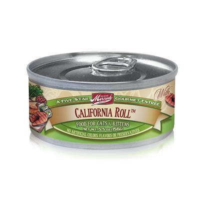 Merrick Pet Care Presents Merrick California Roll Canned Cat Food 5.5oz can/Case of 24. Merrick California Roll Canned Cat Food, Great Taste with that California Feel. [35702]