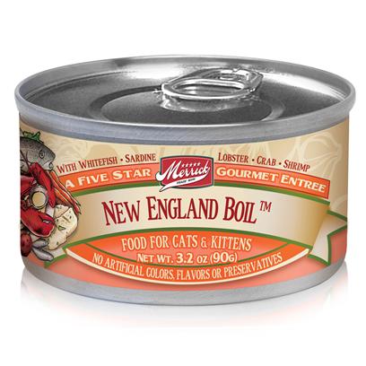 Merrick Pet Care Presents Merrick New England Boil Canned Cat Food 5.5oz can/Case of 24. Merrick New England Boil Canned Cat Food, Made from the Finest Ingredients [35704]