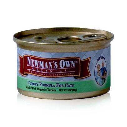 Newman's Own Presents Newman's Own Turkey Canned Cat Food 3oz Cans-Case of 24. Finding the Purr-Fect Cat Food can be Tricky, but Newman’S Own Fits the Bill. Made from all-Natural Ingredients that are Free from Chemical Treatment, your Cat is Assured a Great Tasting, Healthy Meal. Containing only the Freshest Blend of Meats, Vegetables and Brown Rice, this Meal is Certified as not only Nutritious but Delicious and is Available in Great Flavors Like Chicken and Rice, Chicken and Salmon and Turkey and Vegetables. Both you and your Cat will Love the Great Option of Newman’S Own Cat Food. Primary Protein Source Turkey Primary Carb Source Turkey Analysis Crude Protein Min10.00% Crude Fat Min7.00% Crude Fiber Max1.00% Moisture Max78.00% [35736]
