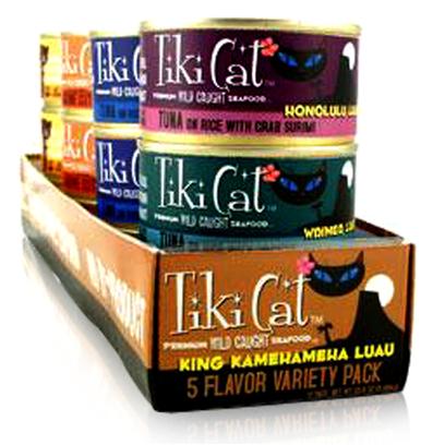 Buy Tiki Cat Canned Food products including Tiki Cat Lanai Luau Tuna Canned Food 8/6oz, Tiki Cat Honolulu Tuna Canned Food 12/2.8oz, Tiki Cat Manana Luau Tuna Canned Food 8/6oz, Tiki Cat Molokai Luau Tuna Canned Food 8/6oz, Tiki Cat Papeekeo Luau Tuna Canned Food 8/6oz Category:Canned Food Price: from $8.89