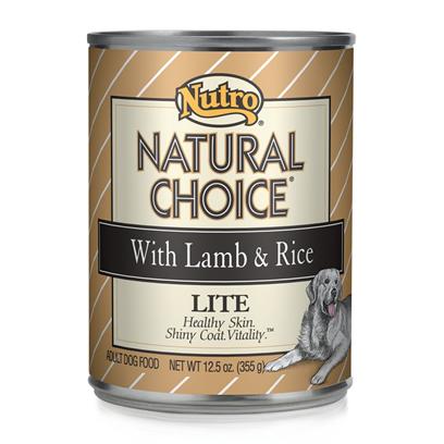 Nutro Presents Nutro Natural Choice Dog Food Lite 12.5oz Cans/Case of 12. Nutro Natural Choice Lite Dog Food is a Complete and Balanced Meal that’S Designed to Help your Dog Maintain his Vitality without Added Calories. Made from Quality Ingredients, this Meal is Packed with all the Nutrients Guaranteed to Keep your Pet Healthy and Strong. Prepared Using a Holistic Approach, the Meat and Vegetable Flavor has been Blended Perfectly to Excite your Pet’S Taste Buds. Formulated to Meet your Pet’S Dietary Needs without Excess Calories, Nutro Natural is the Perfect Meal to Help Maintain your Pet’S Weight. [36013]