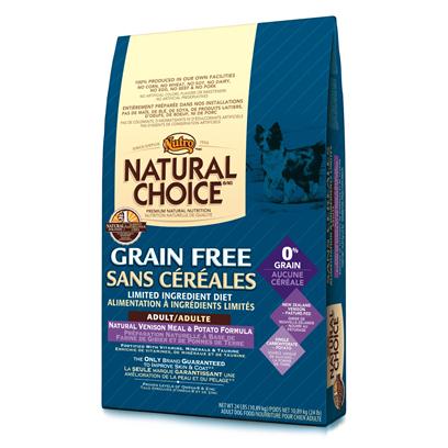 Nutro Presents Nutro Natural Choice Grain Free Venison/Potato Dry Dog Food 14lb Bag. Help Reduce the Likelihood of Aggravating Food Sensitivity in your Dog with this Grain Free Dog Food. Natural Choice® Grain Free Adult Venison Meal & Potato Formula Uses 0% Grain and a Limited Number of Ingredients. It Features Premium New Zealand Venison as its Single, Novel Animal Protein, and is Fortified with Beneficial Antioxidants to Help Support your Dog’S Natural Immune System. Plus, you’Ll see a Real Difference in your Dog’S Appearance. It’S the only Grain Free Brand that Guarantees Healthy Skin and a Soft, Shiny Coat. [36215]