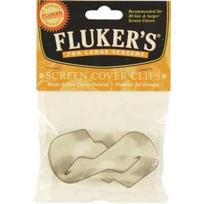 Fluker Labs Presents Fluker Labs (Fluk) Screen Cover Clip Small (29gal or Less). We Offer 2 Sizes in our Screen Clips. Small Clip Fits 29 Gallons or Less. Large Clip Fits 30 Gallons or More. Sold in a Set of 2 [36460]