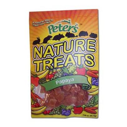 Marshall Presents Mp Peters Nat Treat Natural Treats-Papaya Pieces 1oz. Provides a Natural and Healthy Dried Treat for your Favorite Pet to Snack on Great for Hamsters, Rabbits, Guinea Pigs, Gerbils, Prairie Dogs, Chinchillas, Mice, Rats and More. 5 Oz [36486]