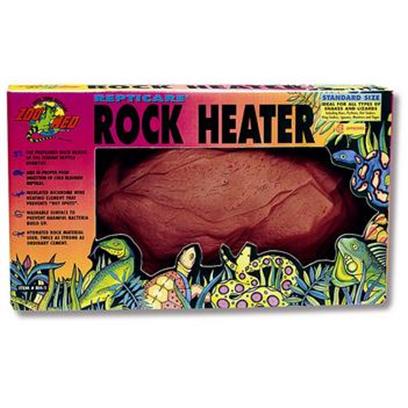 Zoo Med Laboratories Presents Zoo Heat Rock Repti-Care Rock-Standard. Zoo Med's Repticare Rock Heaters are Made of a Hydrated Rock Material that is Twice as Strong as Cement or Pumice, Resulting in Excellent Conductivity and Increased Product Longevity. Hot Spots are not a Problem with a Completely Encapsulated Full Coverage Nichrome Heating Element that Distributes Heat Evenly. Zoo Med's Deluxe Repticare Rock Heater Features a Rheostat Control Allowing you the Ability to Adjust the Surface Temperature. Our Rock Heaters are Cul/Csa/Tuv Approved. Available in Santa Fe Red [36592]
