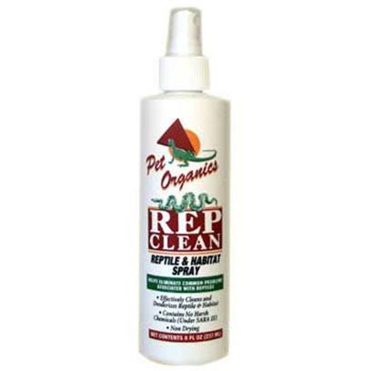 Pet Organics Presents Rep-Clean Mite & Tick Spray 8oz. Effectively Cleans Reptile and Habitat [36808]