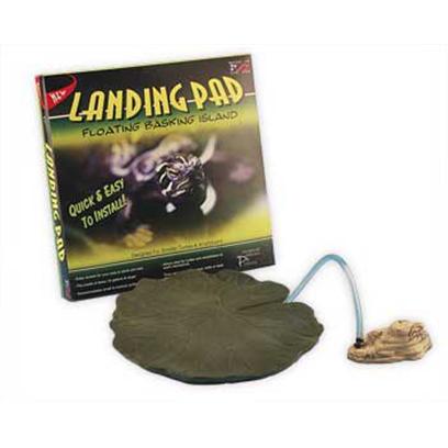 Conceptual Creations Presents Landing Pad. A Free-Floating (Tethered) Lily Pad for Use by Small Aquatic Turtles this Lily Pad Floats Around the Top of your Waterline and is Tethered to a Rock (Included). Perfect for Use with Smaller Aquatic Turtles; will Support Nearly a Half-Pound and Still Float. Dishwasher Safe, Non-Toxic, Color Safe (not Dipped or Painted). 10x10x1.5 [36831]