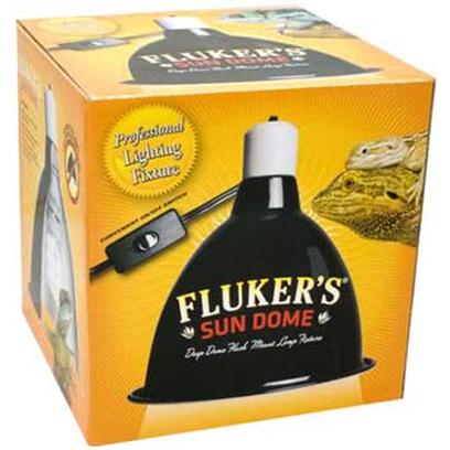 Fluker Labs Presents Fluker Labs (Fluk) Mini Deepdome Clamp Lamp Repta-Clamp (Ceramic Socket). Repta-Clamp Mini Deep Dome Lamp (Ceramic Socket). [36941]
