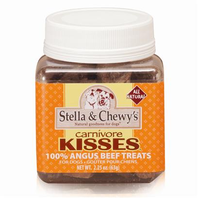 Stella & Chewy's Presents Stella & Chewy's Carnivore Kisses Beef Dog Treats 2.75oz. Stella and Chewy's Carnivore Kisses Treats are Designed to Reach your Pet's Inner Carnivore. These 100% Meat Treats Contain no Grains, Fillers, Preservatives, or Even Vegetables to Distract from their Taste. Available in Great Flavors for your Dog and Cat Like Beef, Chicken, Duck and Salmon, the Meat Used to Prepare the Treats is Raw and Naturally Grown, from Usda-Inspected and Reputable Sources. And Each Treat is Protected Naturally Against Bacteria by Stella and Chewy'ssecurebynature Food Safety Process. Give your Pet the Perfect Reward for Good Behavior (or just because you Love her) with Stella and Chewy's Carnivore Kisses. She'll Thank you Forever! [37001]