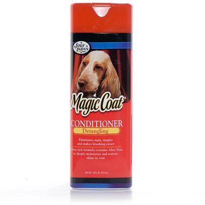 Four Paws Presents Magic Coat Tangle Removing Rinse 16oz. Magic Coat Tangle Removing Rinse Relieves Matting and Tangling while it Softens and Conditions your Pet's Coat, Leaving it Manageable and Easy to Brush or Comb. [37026]