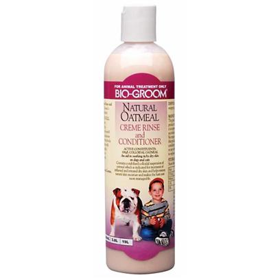Four Paws Presents Bio Groom Natural Oatmeal Creme Rinse 16oz. Contains Colloidal Oatmeal to Soothe Dry, Itchy and Irritated Skin. Eliminates Mats & Tangles. [37035]