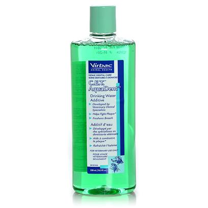 Virbac Presents C.E.T. Aquadent Drinking Water Additive 500ml. Cet Aquadent Drinking Water Additive is Formulated by Veterinary Dental Specialists to Help Freshen your Pet's Breath and Maintain Oral Hygiene in Conjunction with a Regular Home Dental Care Program. Simply Add Cet Aquadent Water Additive to your Pet's Drinking Water to Provide Clinically Tested Oral Hygiene Care Every Time your Pet Drinks. [37230]