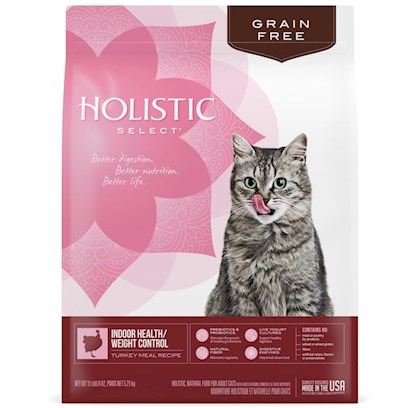 Holistic Select Feline Indoor Health/Weight Control Turkey, Chicken and Herring Meals Recipe
